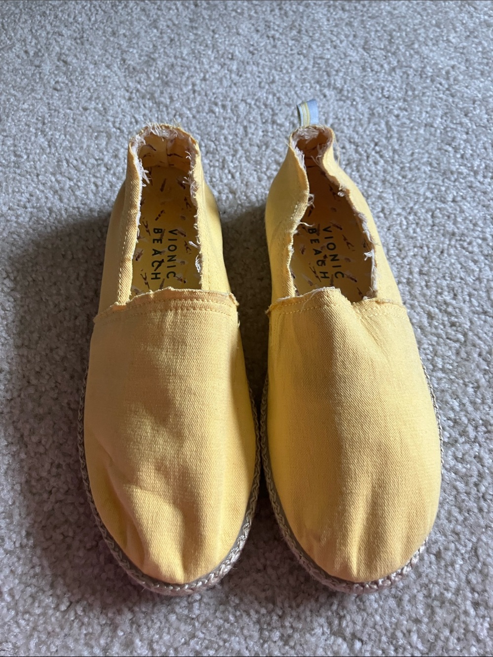 Yellow Kids Slip-On Canvas Shoes - Beach Style